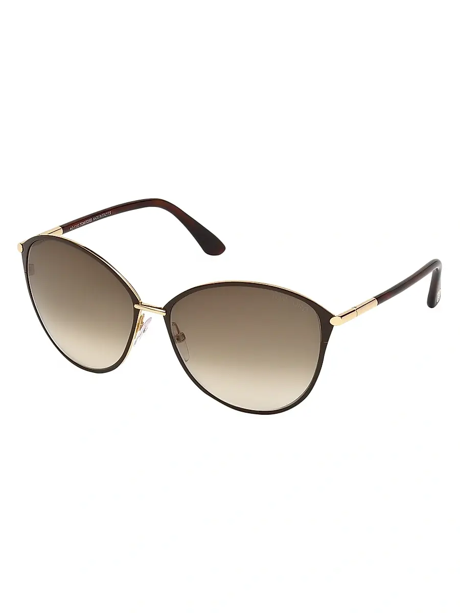 Tom Ford Women's Penelope 59MM Polarized Lens Oversize Round Sunglasses | Thumbnail 3 Tom Ford Women's Penelope 59MM Polarized Lens Oversize Round Sunglasses | Thumbnail 3