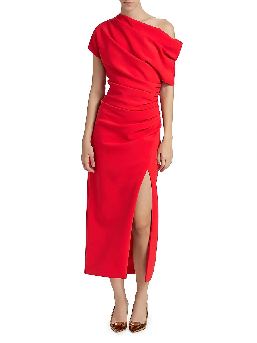 Amsale Women's One-Shoulder Cocktail Dress | Thumbnail 2 Amsale Women's One-Shoulder Cocktail Dress | Thumbnail 2