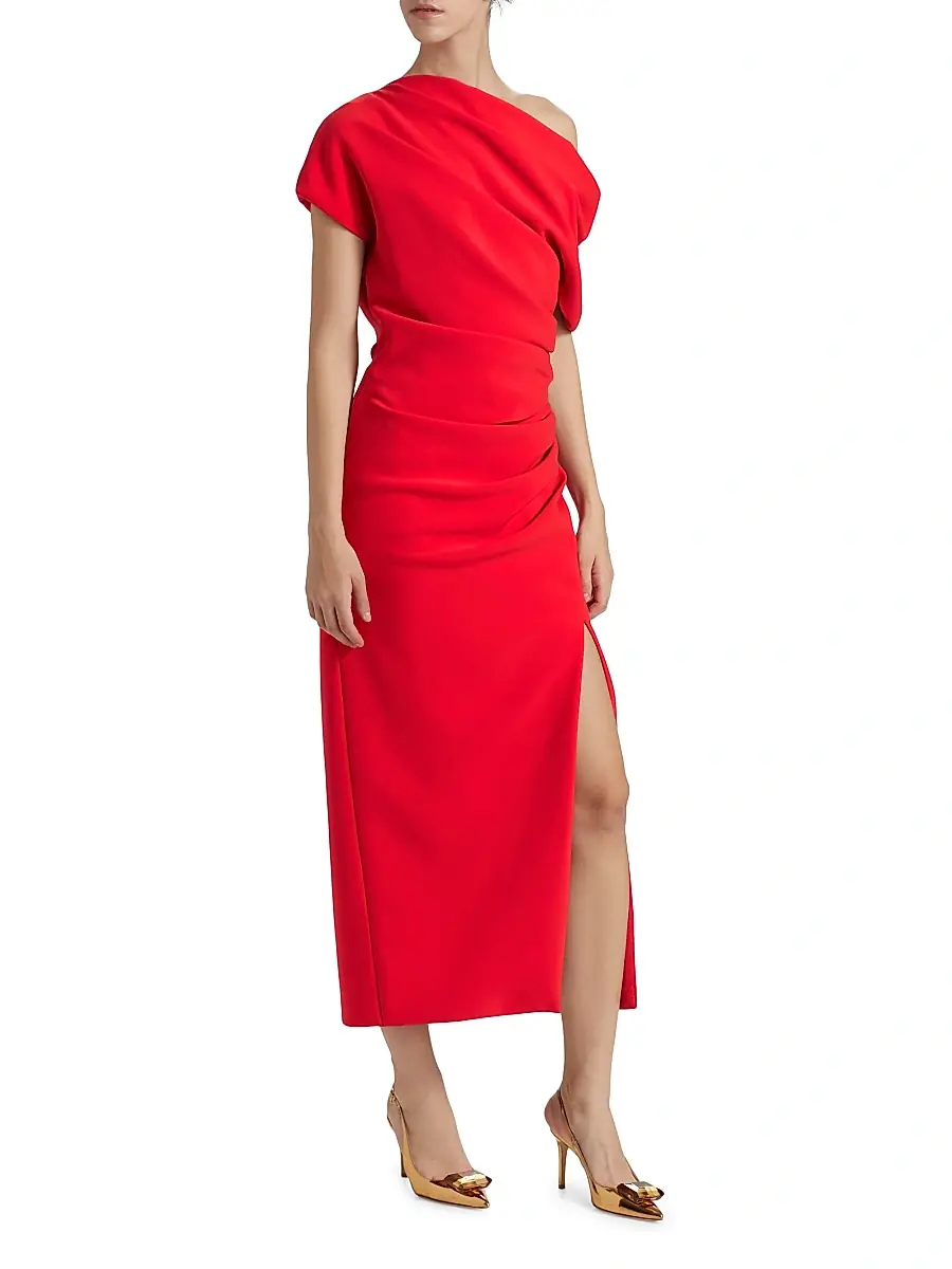 Amsale Women's One-Shoulder Cocktail Dress | Thumbnail 3 Amsale Women's One-Shoulder Cocktail Dress | Thumbnail 3
