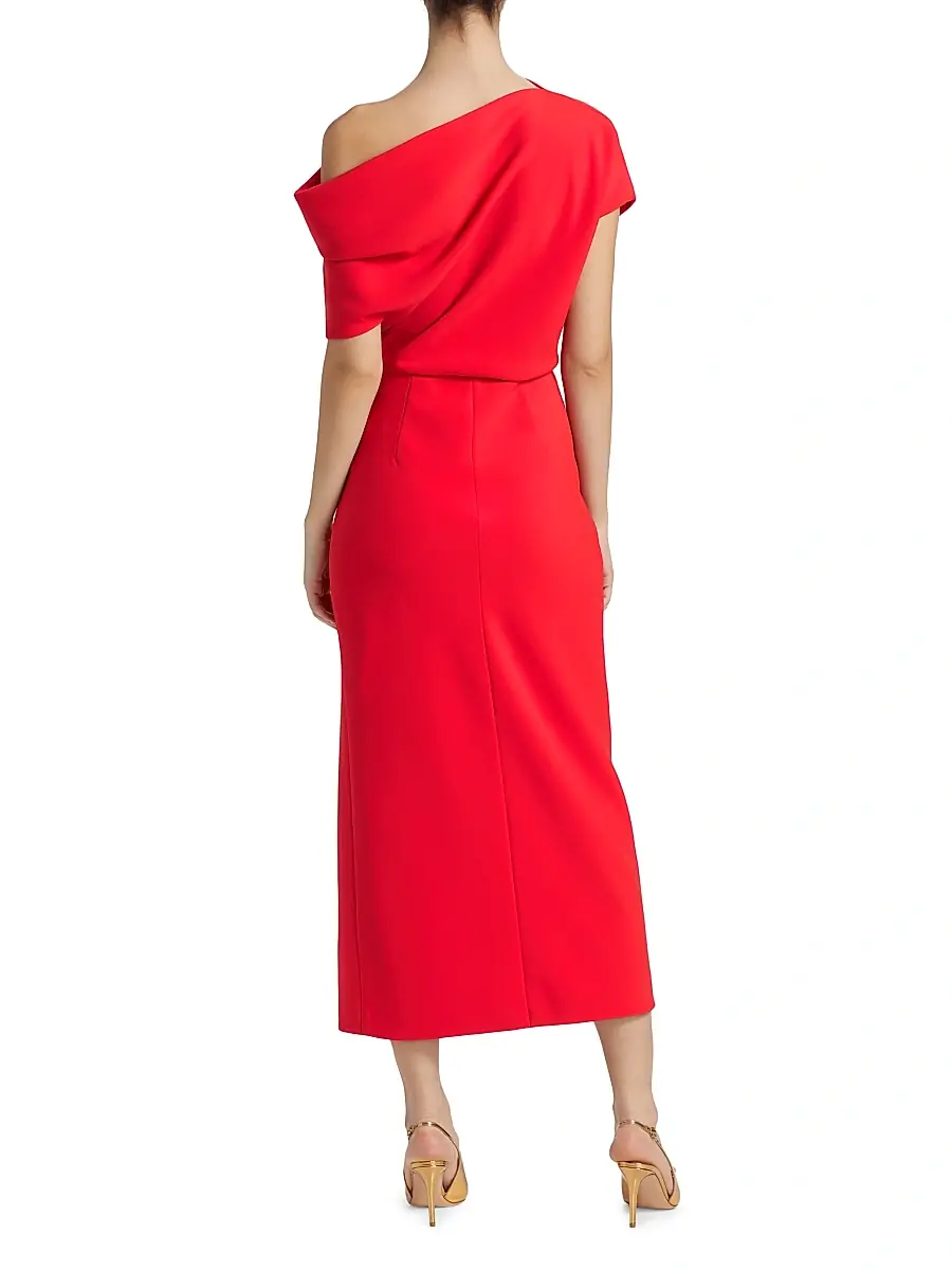 Amsale Women's One-Shoulder Cocktail Dress | Thumbnail 5 Amsale Women's One-Shoulder Cocktail Dress | Thumbnail 5