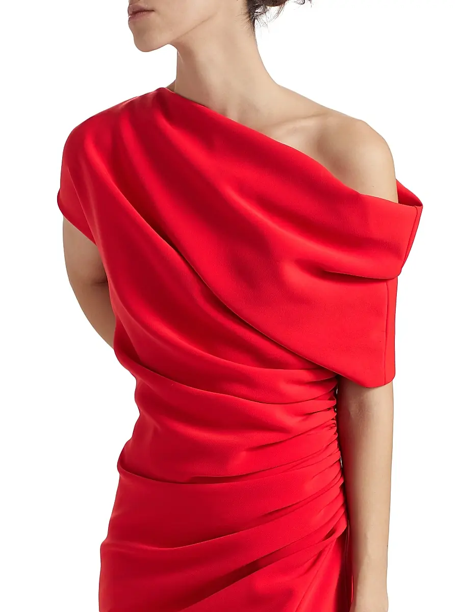 Amsale Women's One-Shoulder Cocktail Dress | Thumbnail 6 Amsale Women's One-Shoulder Cocktail Dress | Thumbnail 6