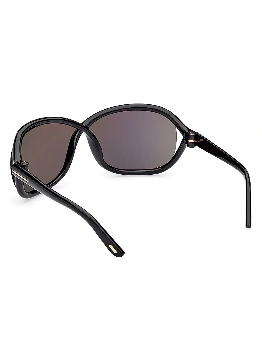 TOM FORD Women's Fernanda 68MM Square Sunglasses - Shiny Black Smoke | Thumbnail 5 TOM FORD Women's Fernanda 68MM Square Sunglasses - Shiny Black Smoke | Thumbnail 5