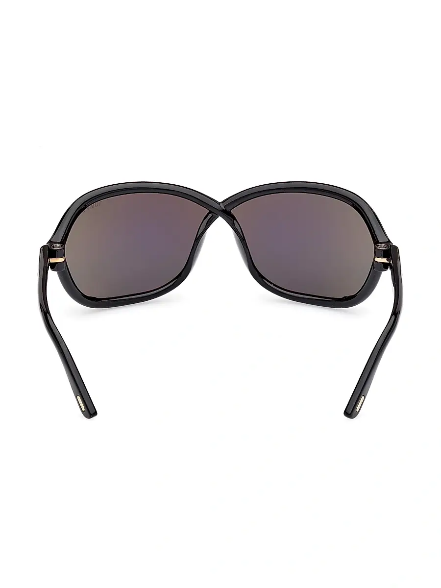 TOM FORD Women's Fernanda 68MM Square Sunglasses - Shiny Black Smoke | Thumbnail 6 TOM FORD Women's Fernanda 68MM Square Sunglasses - Shiny Black Smoke | Thumbnail 6