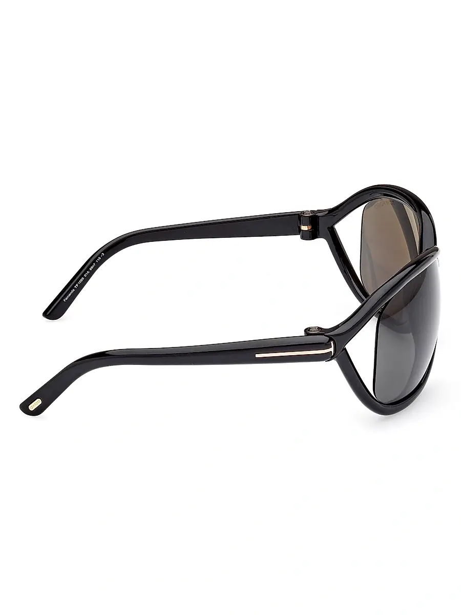 TOM FORD Women's Fernanda 68MM Square Sunglasses - Shiny Black Smoke | Thumbnail 7 TOM FORD Women's Fernanda 68MM Square Sunglasses - Shiny Black Smoke | Thumbnail 7