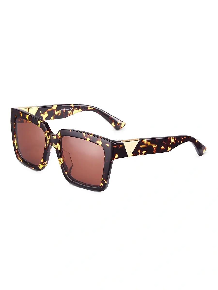 Bottega Veneta Women's Triangle Acetate 55MM Square Sunglasses | Thumbnail 2 Bottega Veneta Women's Triangle Acetate 55MM Square Sunglasses | Thumbnail 2