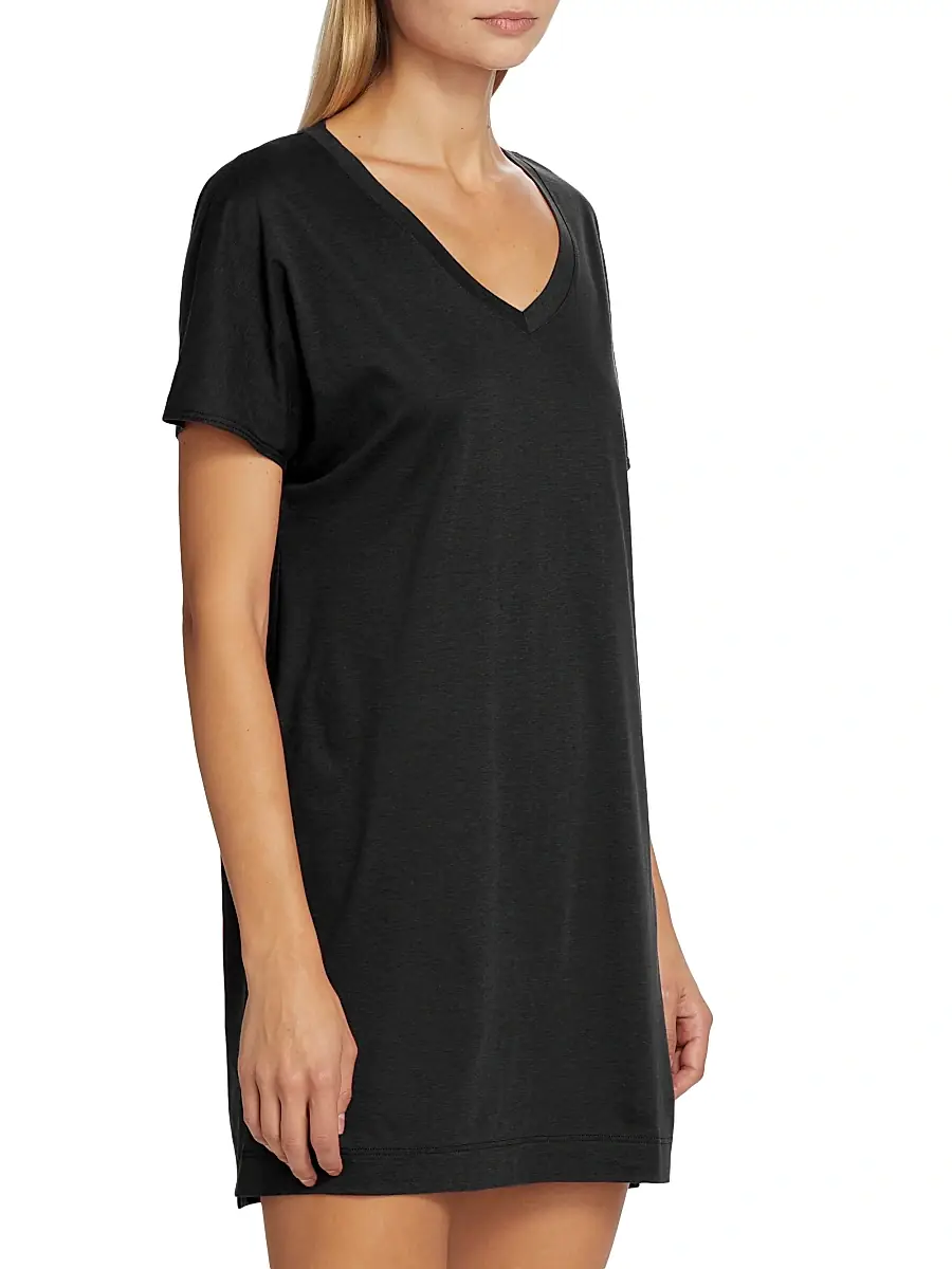 Hanro Women's Laura Short-Sleeve Shirt | Thumbnail 4 Hanro Women's Laura Short-Sleeve Shirt | Thumbnail 4
