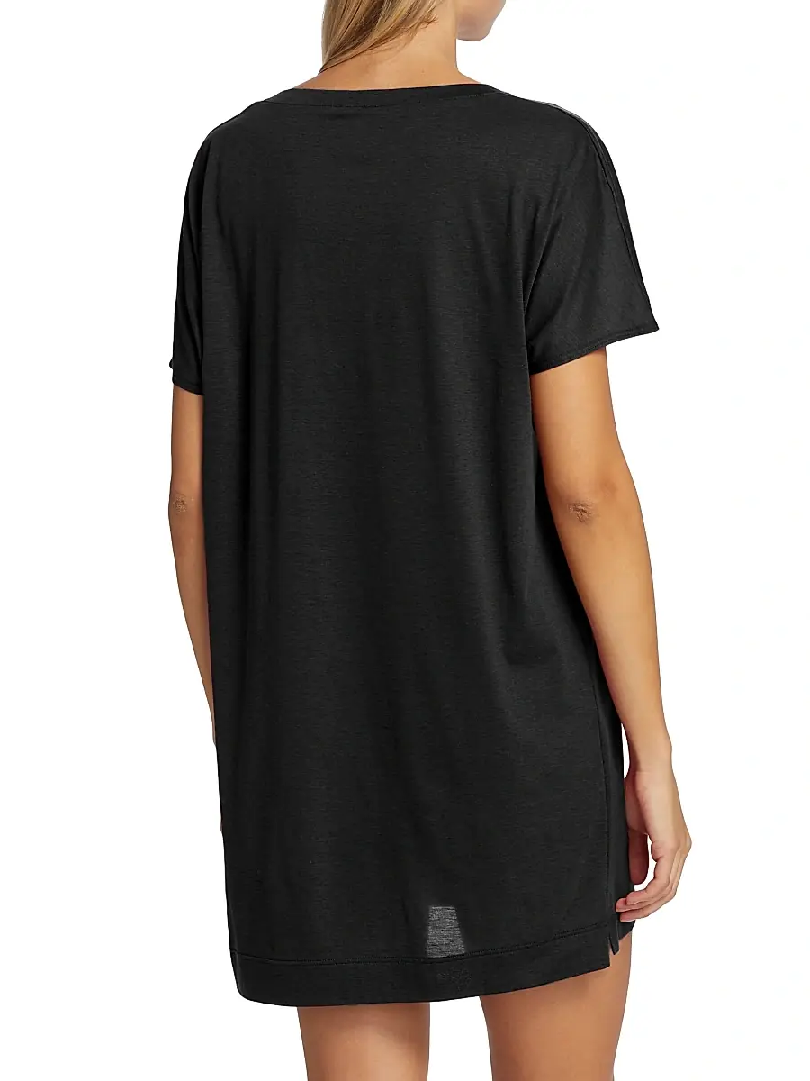 Hanro Women's Laura Short-Sleeve Shirt | Thumbnail 5 Hanro Women's Laura Short-Sleeve Shirt | Thumbnail 5