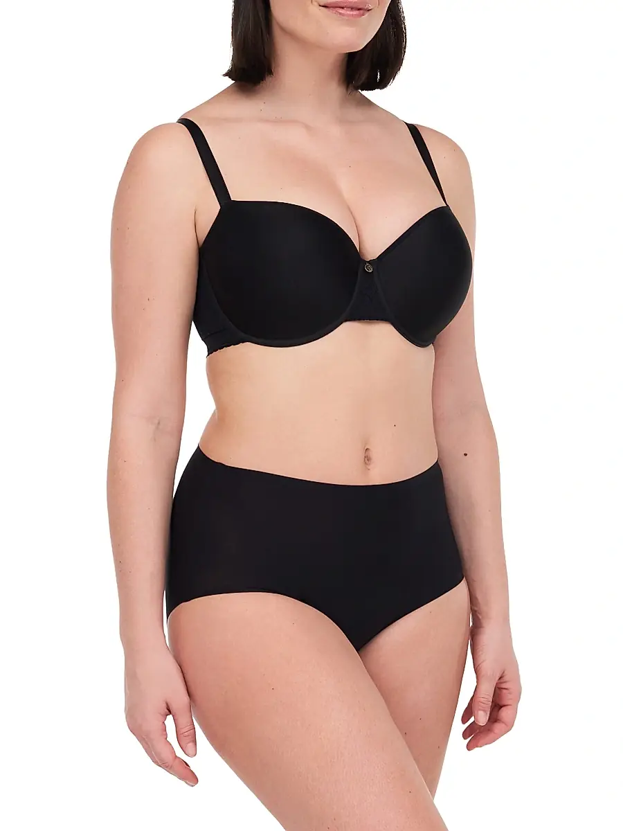 Chantelle Women's Lucie Stretch-Lace Memory Foam Demi Bra - Black | Thumbnail 3 Chantelle Women's Lucie Stretch-Lace Memory Foam Demi Bra - Black | Thumbnail 3
