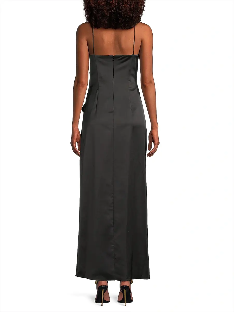 Ungaro Women's Freya Ruffled Satin Gown | Thumbnail 5
