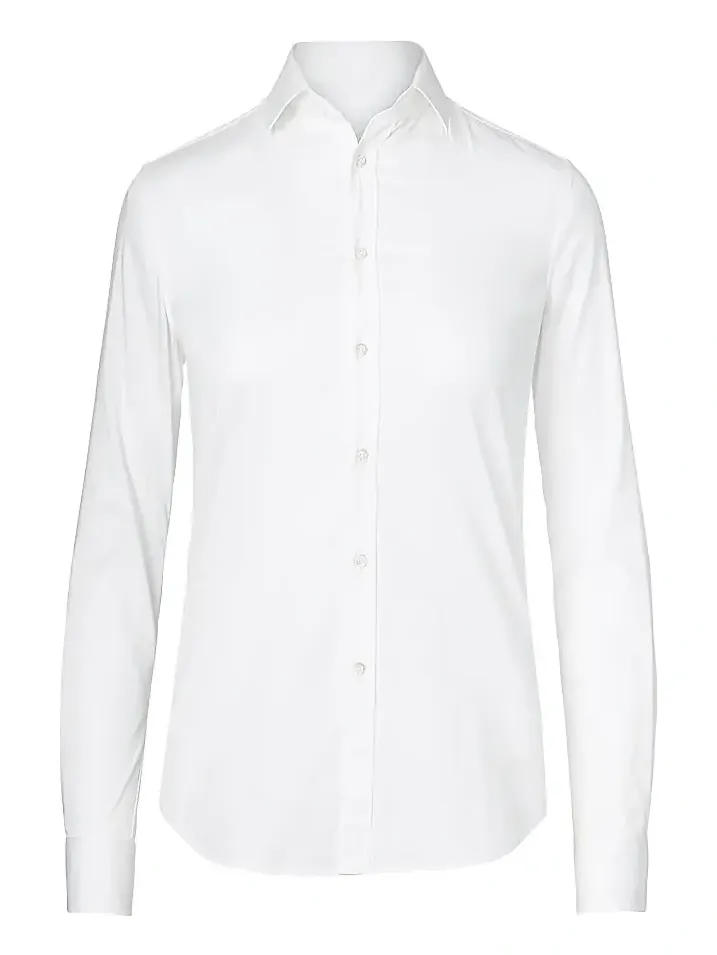 Ralph Lauren Collection Women's Iconic Style Charmain Stretch Sateen Shirt