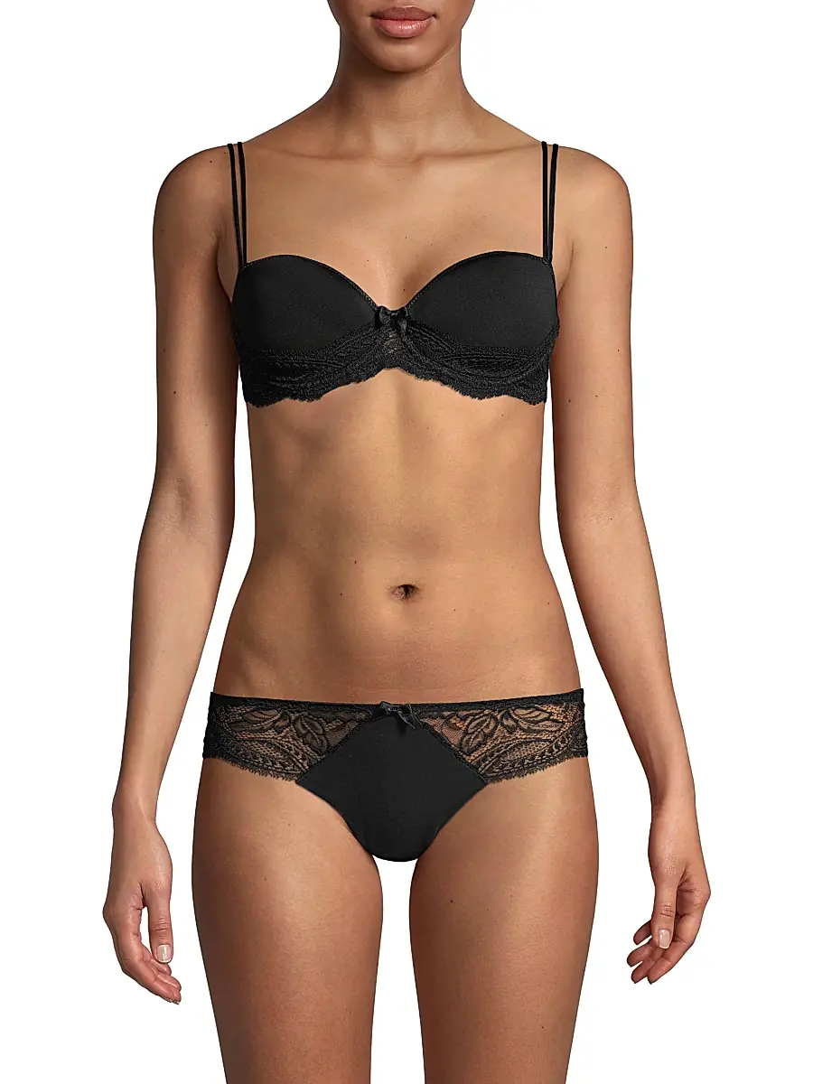 Simone Pérèle Women's Eden 3D Demi T-Shirt Bra - Black | Thumbnail 3 Simone Pérèle Women's Eden 3D Demi T-Shirt Bra - Black | Thumbnail 3