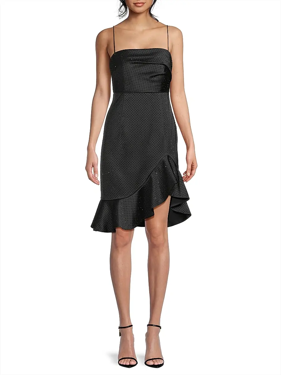 Ungaro Women's Xandra Hotfix Satin Sleeveless Minidress | Thumbnail 3