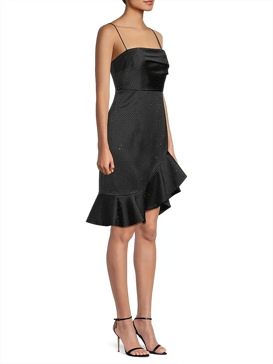 Ungaro Women's Xandra Hotfix Satin Sleeveless Minidress | Thumbnail 4