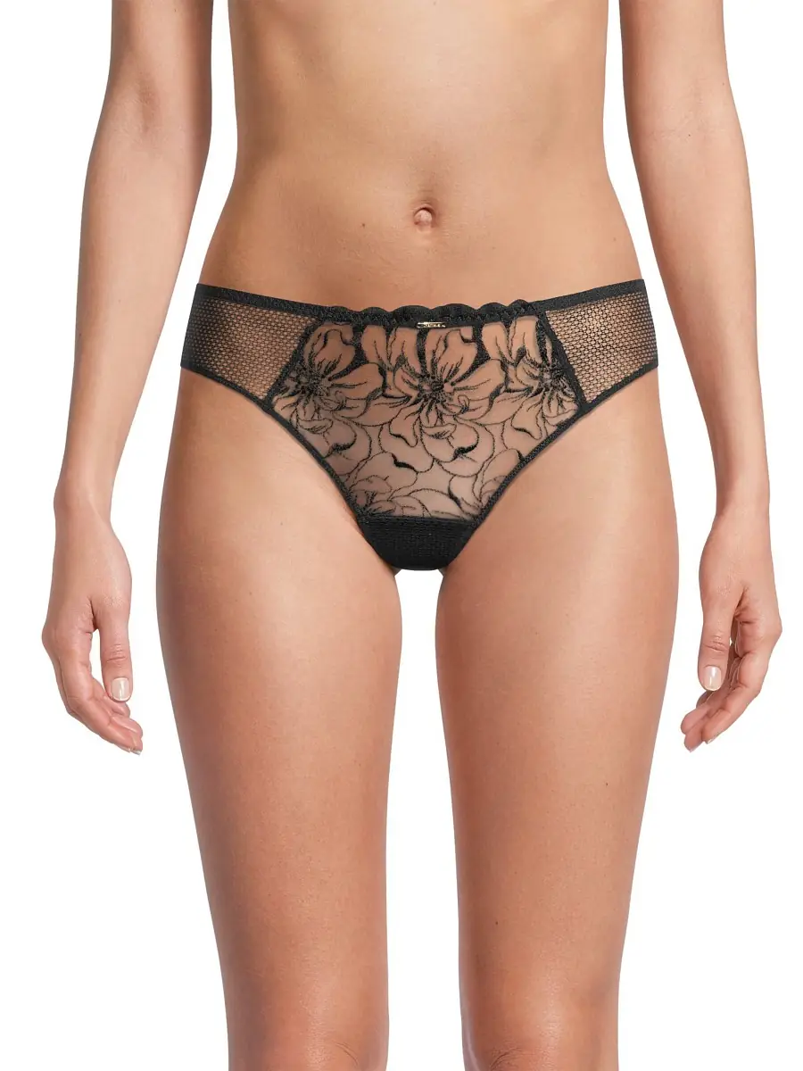 Chantelle Women's Floral Lace Thong | Thumbnail 2