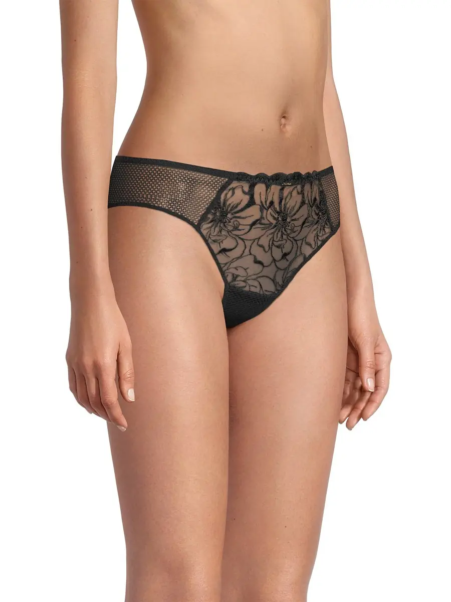 Chantelle Women's Floral Lace Thong | Thumbnail 3