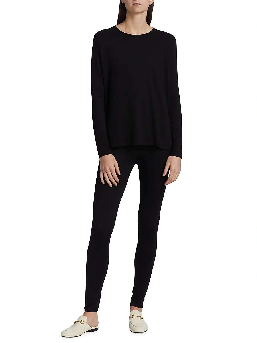 MAJESTIC FILATURES Women's Soft Touch Pleated Top | Thumbnail 2 MAJESTIC FILATURES Women's Soft Touch Pleated Top | Thumbnail 2