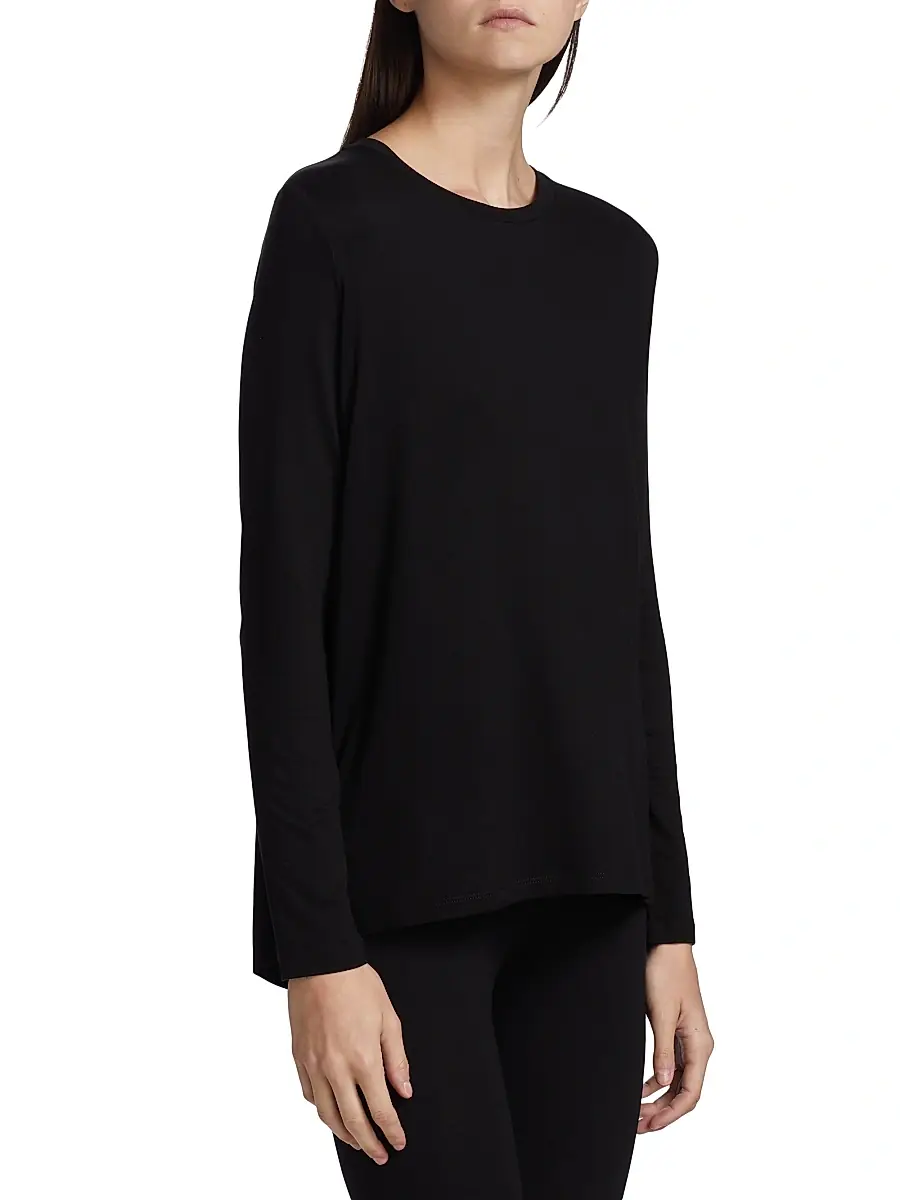 MAJESTIC FILATURES Women's Soft Touch Pleated Top | Thumbnail 4 MAJESTIC FILATURES Women's Soft Touch Pleated Top | Thumbnail 4