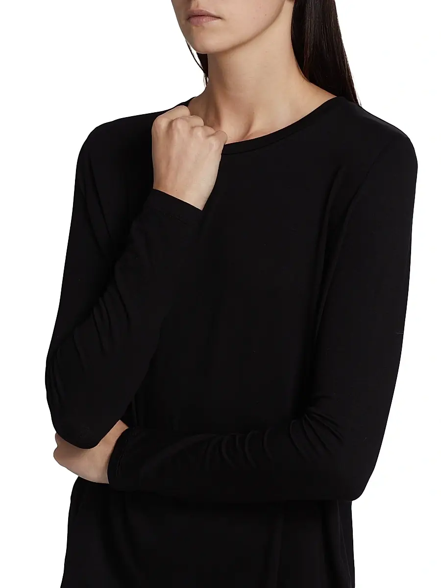 MAJESTIC FILATURES Women's Soft Touch Pleated Top | Thumbnail 6 MAJESTIC FILATURES Women's Soft Touch Pleated Top | Thumbnail 6