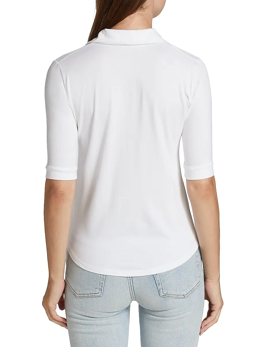 MAJESTIC FILATURES Women's Soft Touch Elbow-Sleeve Pocket Shirt | Thumbnail 5 MAJESTIC FILATURES Women's Soft Touch Elbow-Sleeve Pocket Shirt | Thumbnail 5