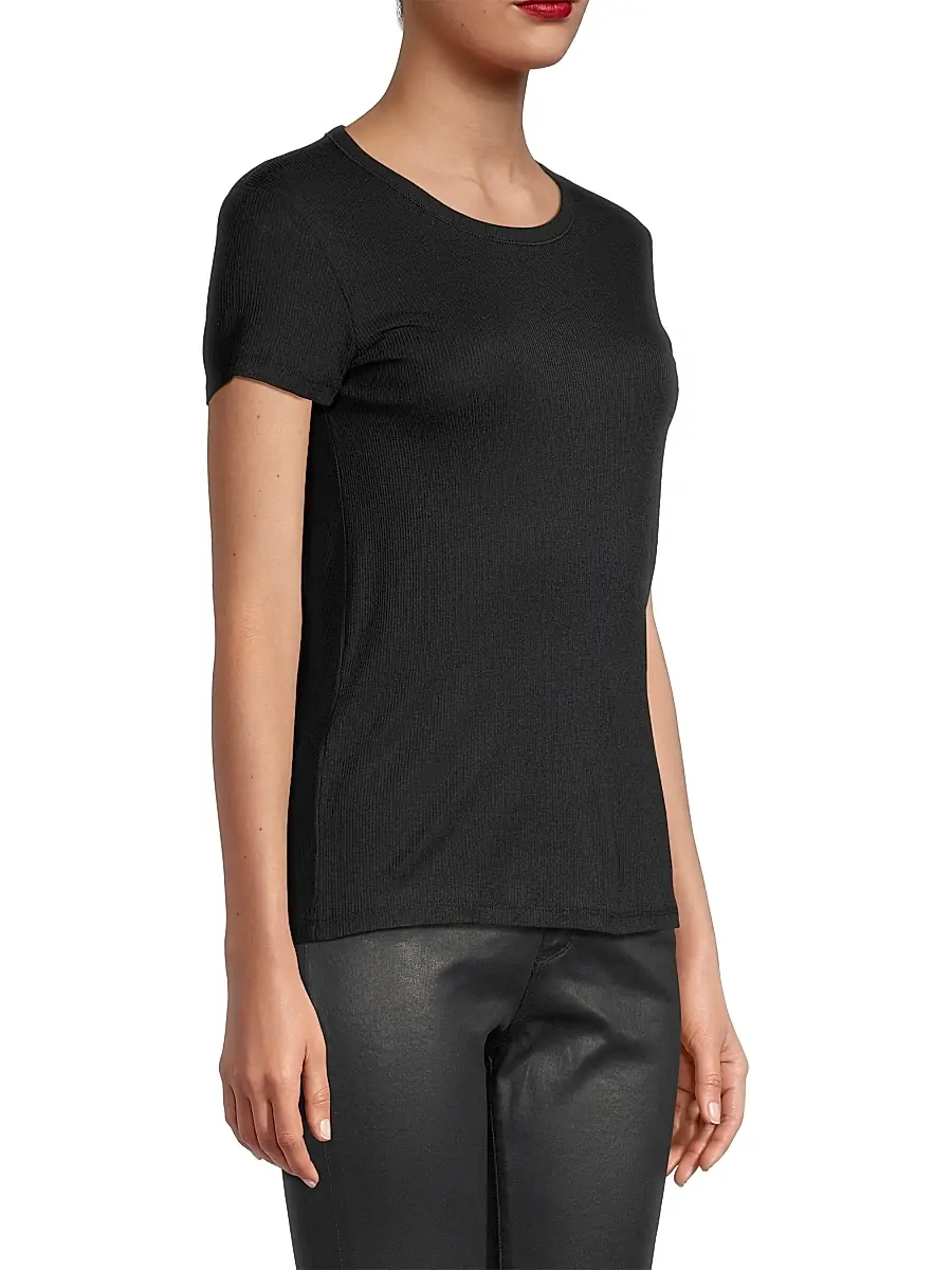 MAJESTIC FILATURES Women's Cotton-Blend Crewneck Short-Sleeve T-Shirt | Thumbnail 4 MAJESTIC FILATURES Women's Cotton-Blend Crewneck Short-Sleeve T-Shirt | Thumbnail 4