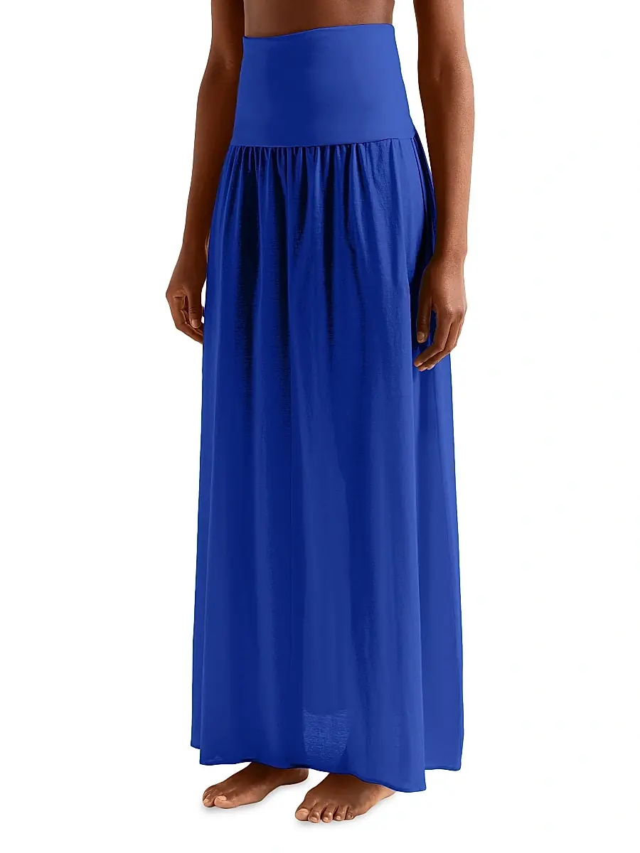 Eres Women's Ankara Cotton Strapless Maxi Dress | Thumbnail 3