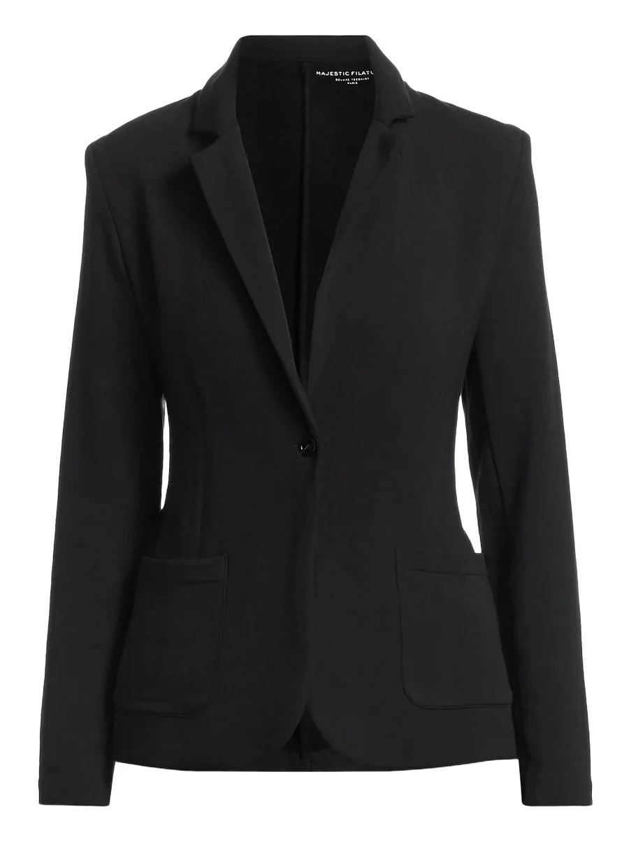 Women's French Terry Single-Button Blazer Women's French Terry Single-Button Blazer