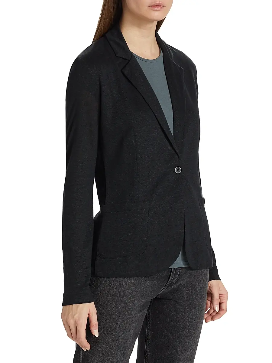 MAJESTIC FILATURES Women's Stretch Linen Blazer | Thumbnail 4 MAJESTIC FILATURES Women's Stretch Linen Blazer | Thumbnail 4