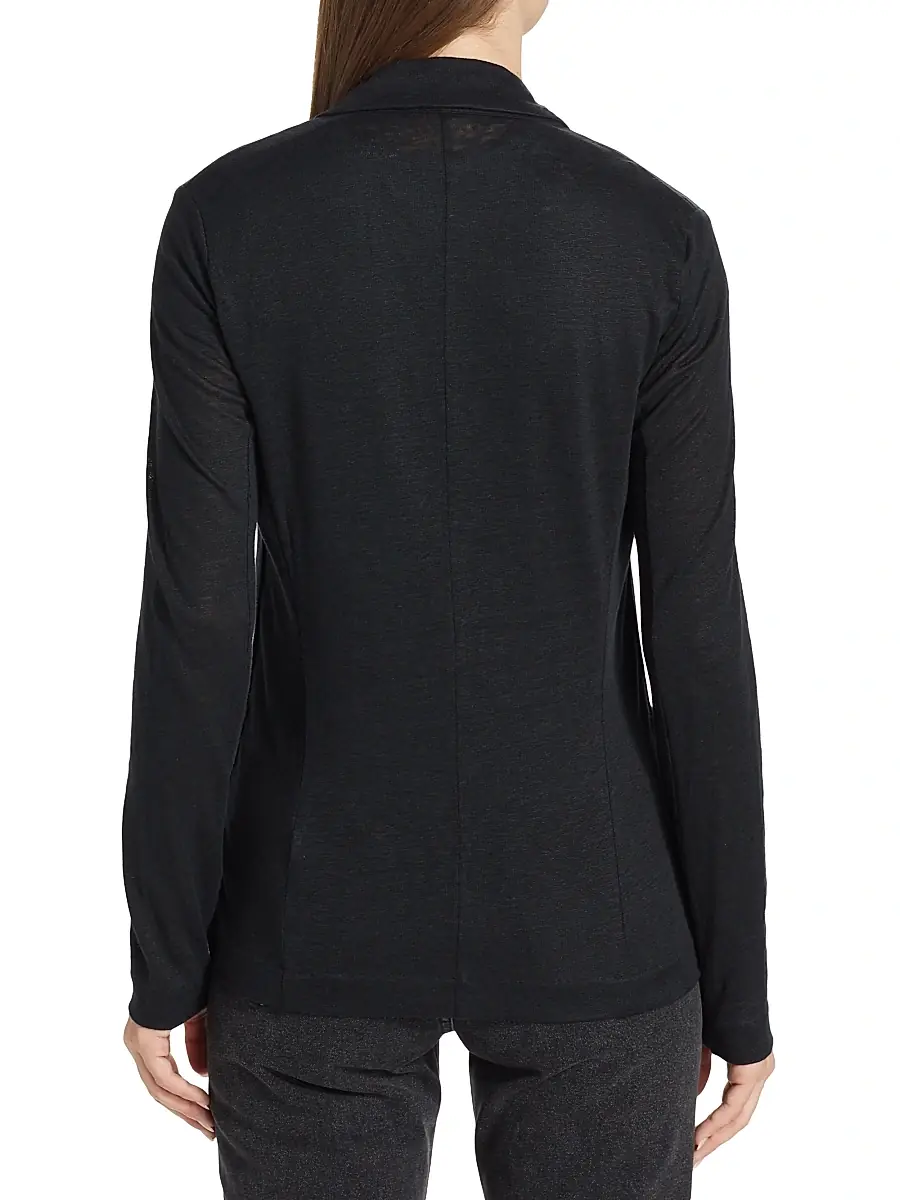 MAJESTIC FILATURES Women's Stretch Linen Blazer | Thumbnail 5 MAJESTIC FILATURES Women's Stretch Linen Blazer | Thumbnail 5