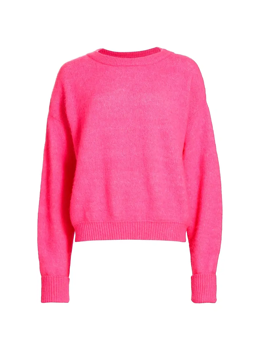 American Vintage Women's Vito Marled Sweater - Rose Fluo Chine | Image 1 American Vintage Women's Vito Marled Sweater - Rose Fluo Chine | Image 1