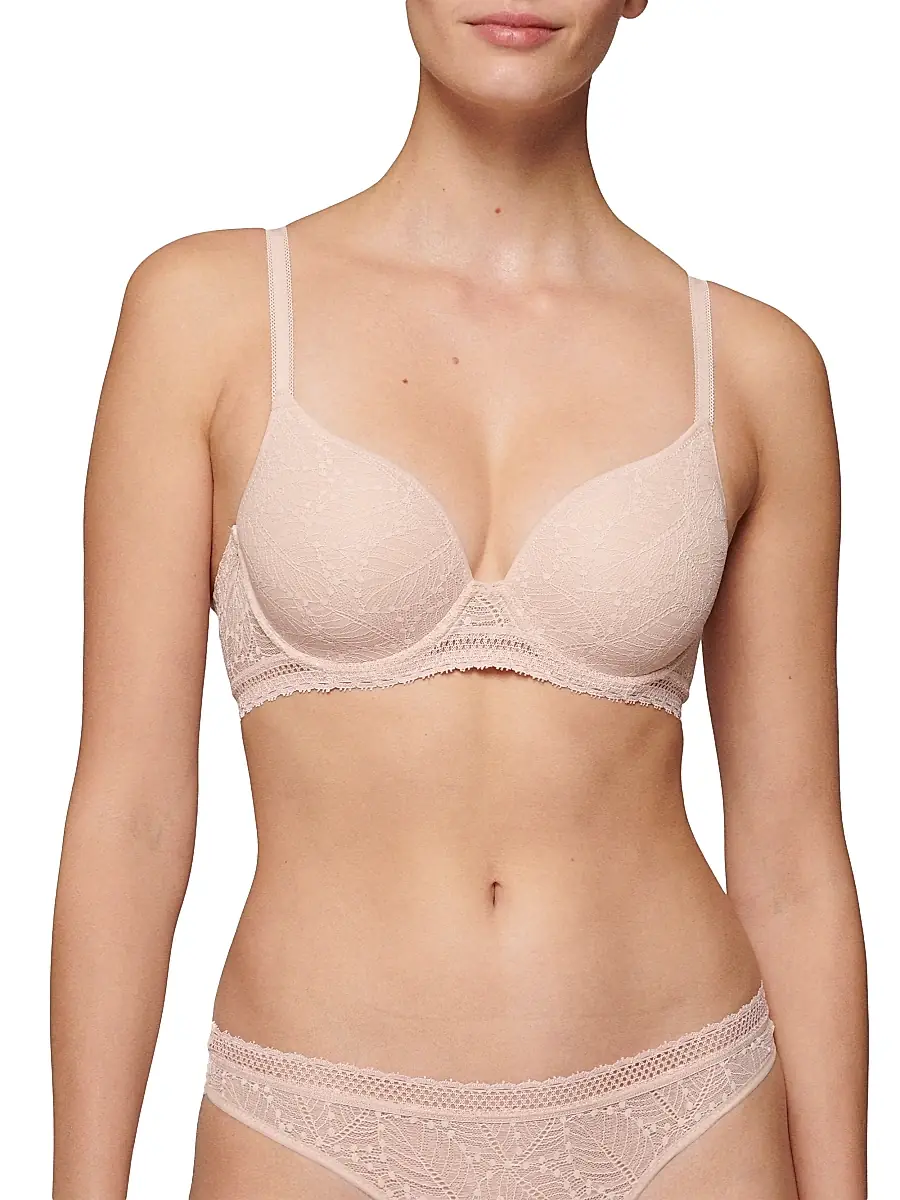 Simone Pérèle Women's Comete 3D Plunge Underwire Bra - Pink Sand | Thumbnail 2 Simone Pérèle Women's Comete 3D Plunge Underwire Bra - Pink Sand | Thumbnail 2
