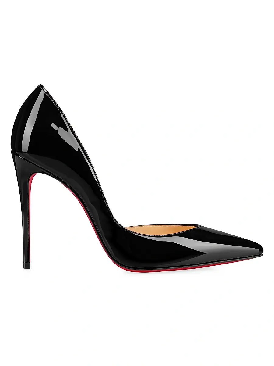 Christian Louboutin Women's Iriza 100MM Patent Leather Pumps - Beige | Thumbnail 7 Christian Louboutin Women's Iriza 100MM Patent Leather Pumps - Beige | Thumbnail 7