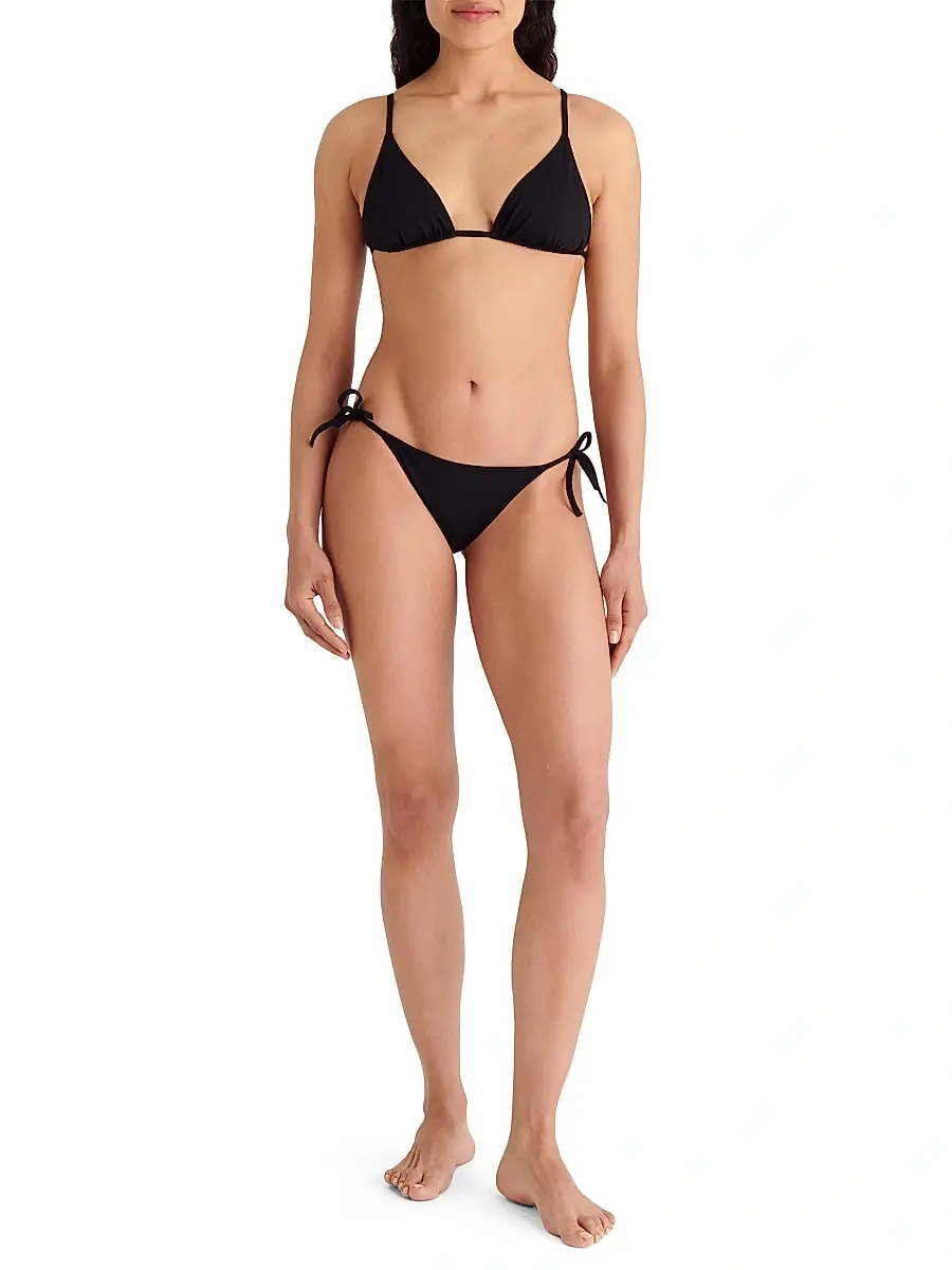 ERES Women's Malou Low-Rise Side-Tie Bikini Bottom - Noir | Thumbnail 8 ERES Women's Malou Low-Rise Side-Tie Bikini Bottom - Noir | Thumbnail 8