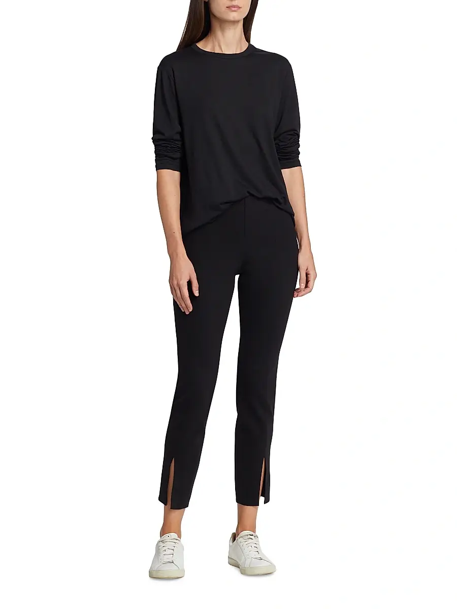 MAJESTIC FILATURES Women's Long-Sleeve Semi Relaxed Crewneck Top | Thumbnail 2 MAJESTIC FILATURES Women's Long-Sleeve Semi Relaxed Crewneck Top | Thumbnail 2