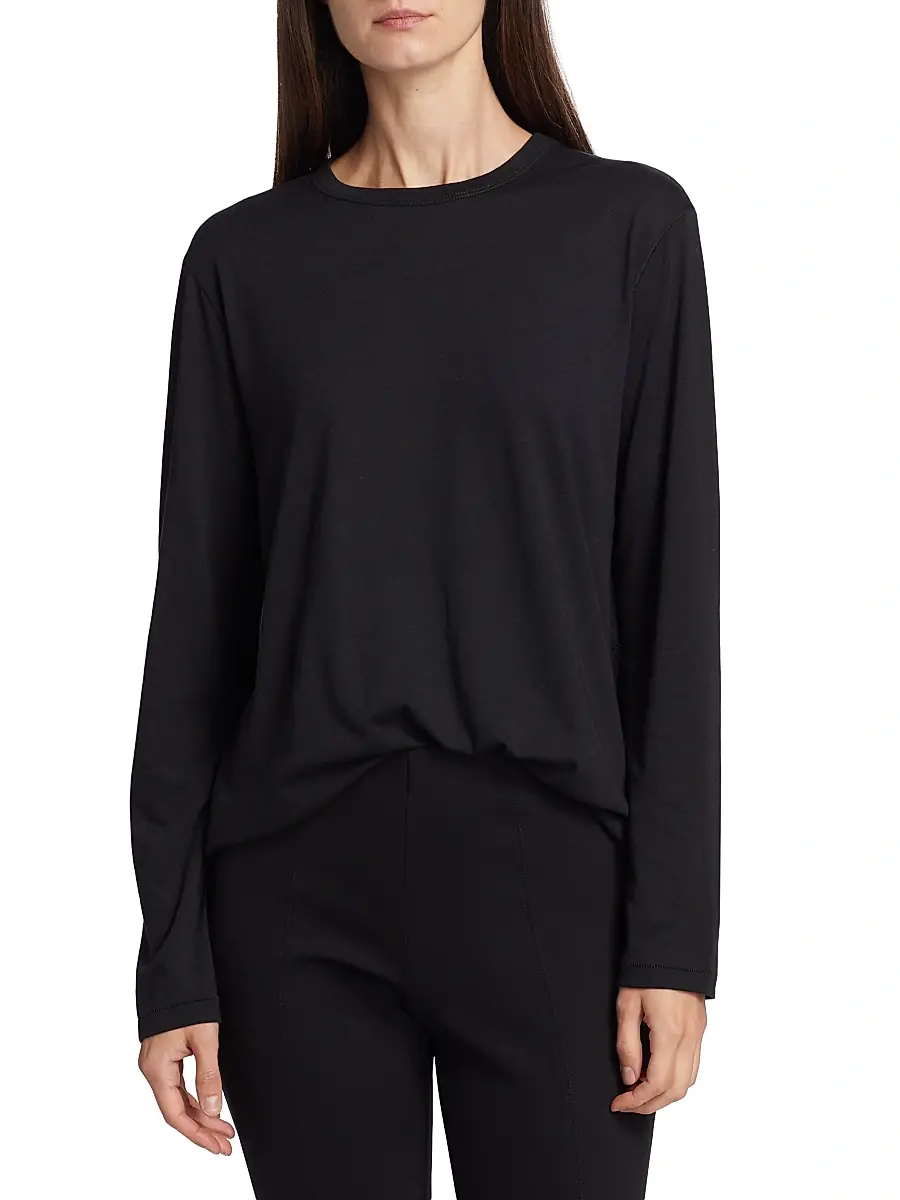 MAJESTIC FILATURES Women's Long-Sleeve Semi Relaxed Crewneck Top | Thumbnail 3 MAJESTIC FILATURES Women's Long-Sleeve Semi Relaxed Crewneck Top | Thumbnail 3