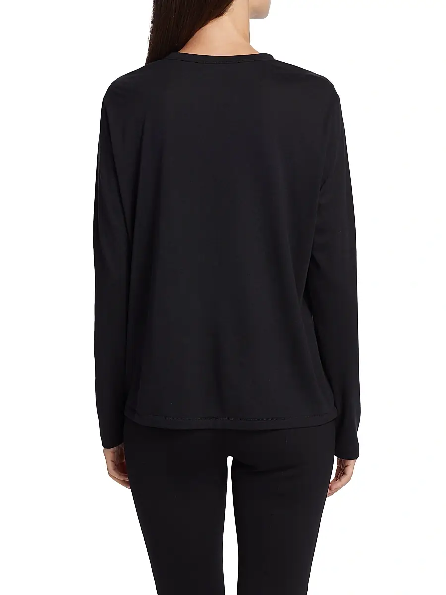 MAJESTIC FILATURES Women's Long-Sleeve Semi Relaxed Crewneck Top | Thumbnail 5 MAJESTIC FILATURES Women's Long-Sleeve Semi Relaxed Crewneck Top | Thumbnail 5