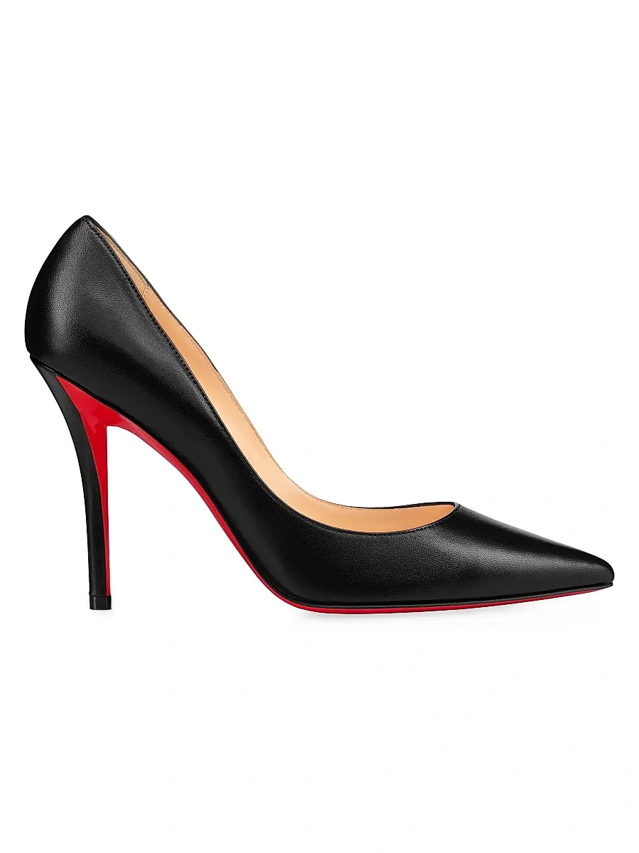 Christian Louboutin Women's Apostrophy 0MM Leather Pumps - Beige | Image 1 Christian Louboutin Women's Apostrophy 0MM Leather Pumps - Beige | Image 1