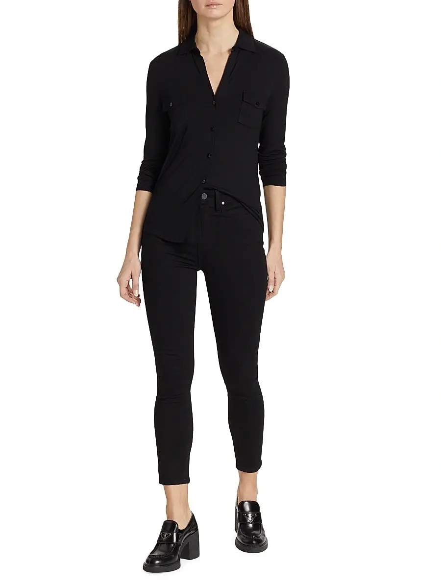 MAJESTIC FILATURES Women's Soft Touch Long-Sleeve Pocket Shirt | Thumbnail 2 MAJESTIC FILATURES Women's Soft Touch Long-Sleeve Pocket Shirt | Thumbnail 2