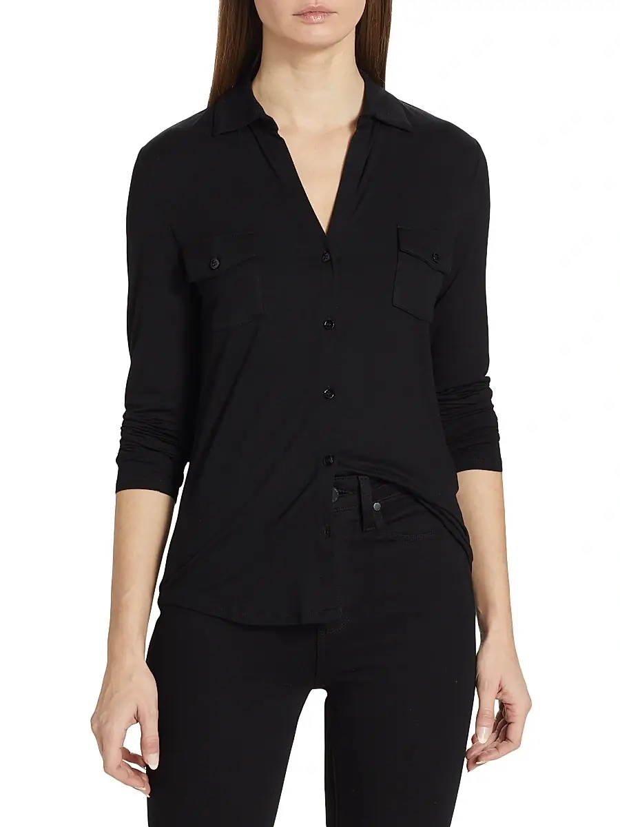 MAJESTIC FILATURES Women's Soft Touch Long-Sleeve Pocket Shirt | Thumbnail 3 MAJESTIC FILATURES Women's Soft Touch Long-Sleeve Pocket Shirt | Thumbnail 3