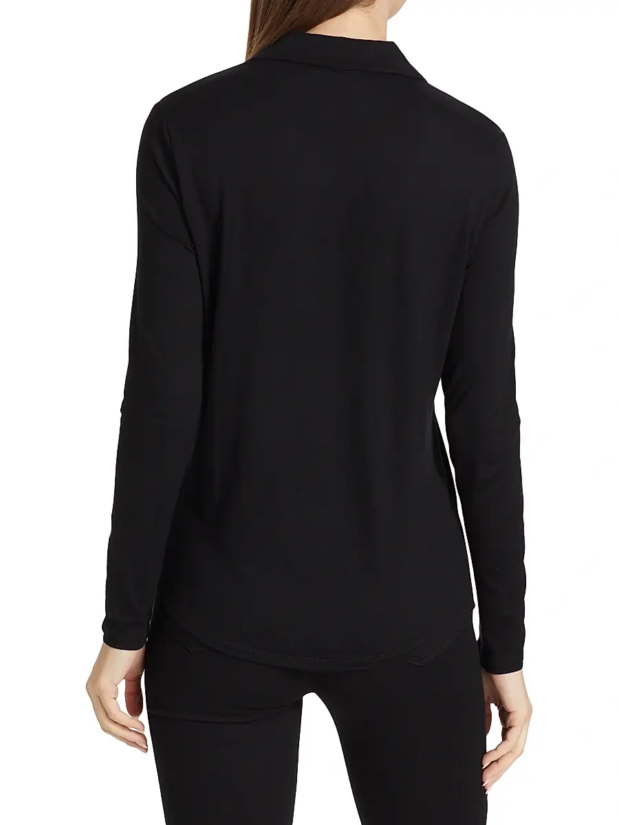 MAJESTIC FILATURES Women's Soft Touch Long-Sleeve Pocket Shirt | Thumbnail 5 MAJESTIC FILATURES Women's Soft Touch Long-Sleeve Pocket Shirt | Thumbnail 5
