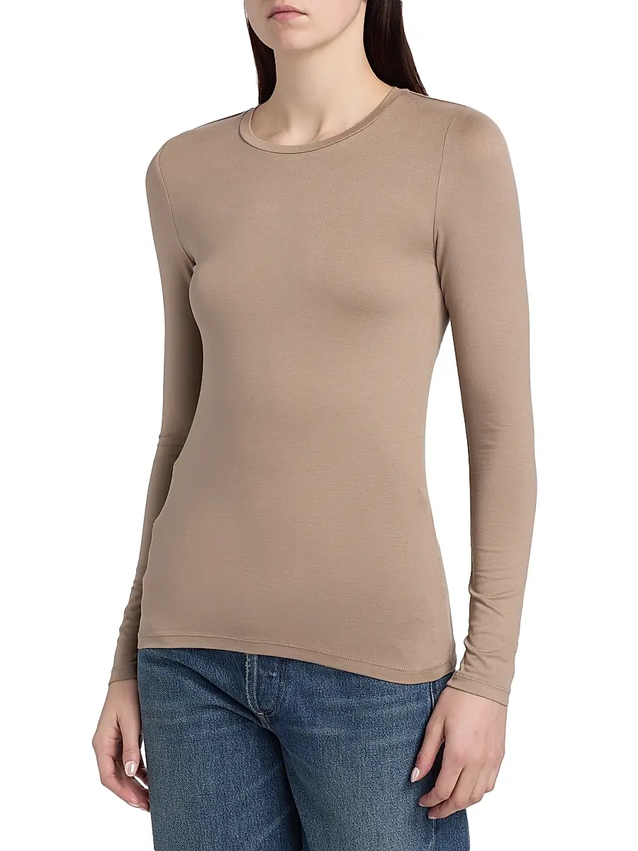 MAJESTIC FILATURES Women's Soft Touch Crewneck Long-Sleeve Top | Thumbnail 4 MAJESTIC FILATURES Women's Soft Touch Crewneck Long-Sleeve Top | Thumbnail 4