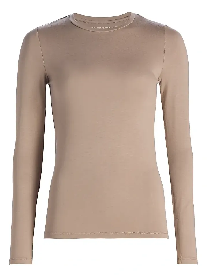Women's Soft Touch Crewneck Long-Sleeve Top