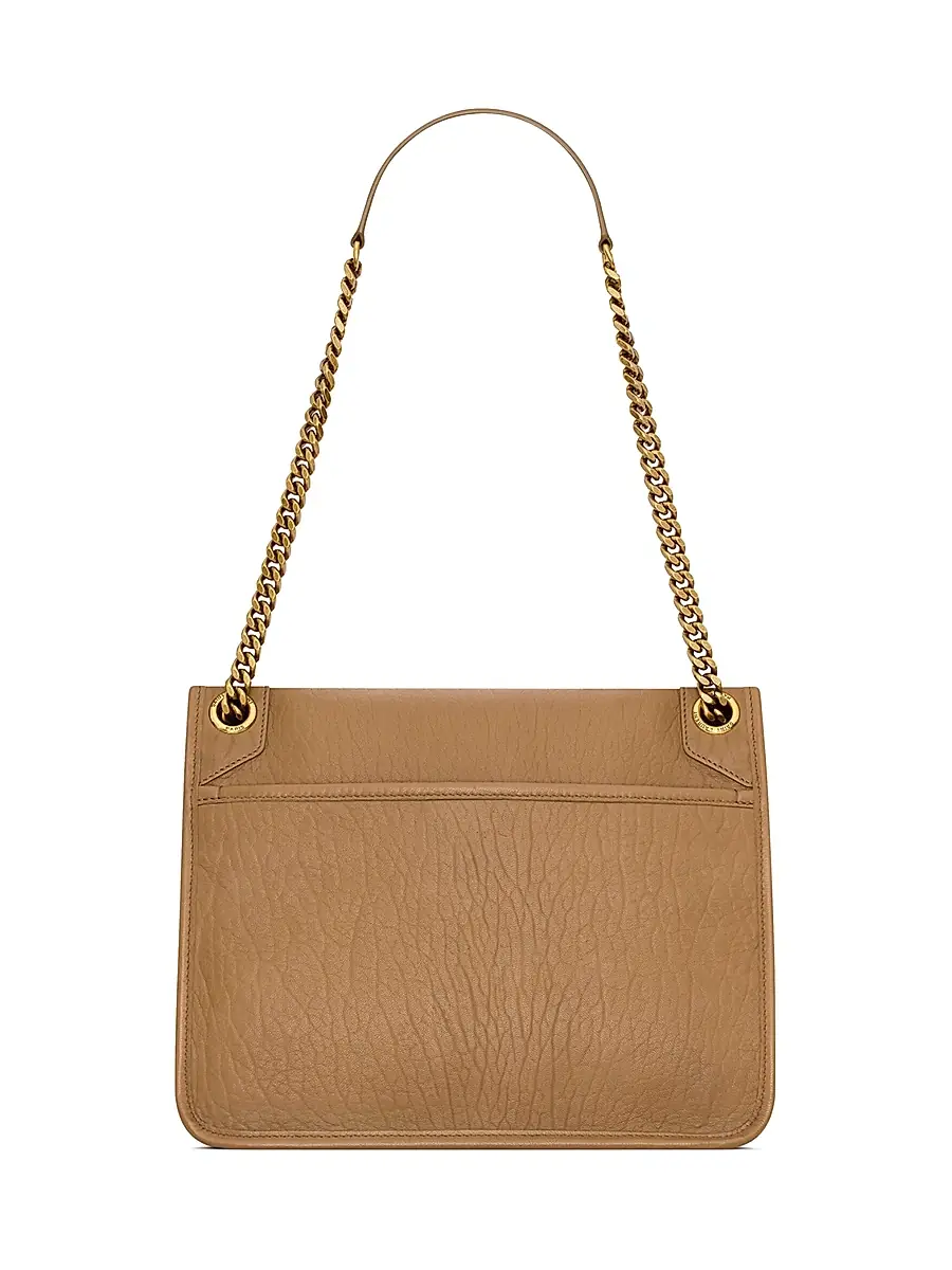 Saint Laurent Women's Niki Shoulder Bag in Grained Lambskin - Blanc Vintage | Thumbnail 9 Saint Laurent Women's Niki Shoulder Bag in Grained Lambskin - Blanc Vintage | Thumbnail 9