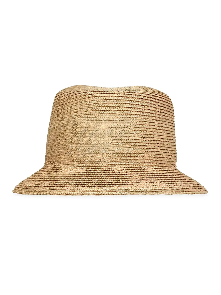 Saint Laurent Women's Maglina Straw Bucket Hat | Thumbnail 3