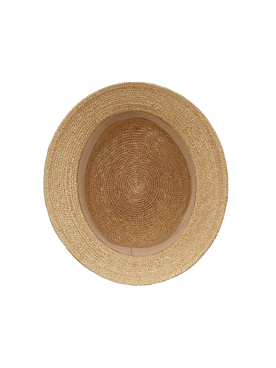 Saint Laurent Women's Maglina Straw Bucket Hat | Thumbnail 5