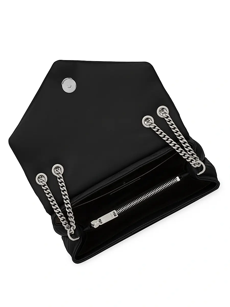 Saint Laurent Women's Loulou Shoulder Bag in Quilted Leather - Black | Thumbnail 5 Saint Laurent Women's Loulou Shoulder Bag in Quilted Leather - Black | Thumbnail 5