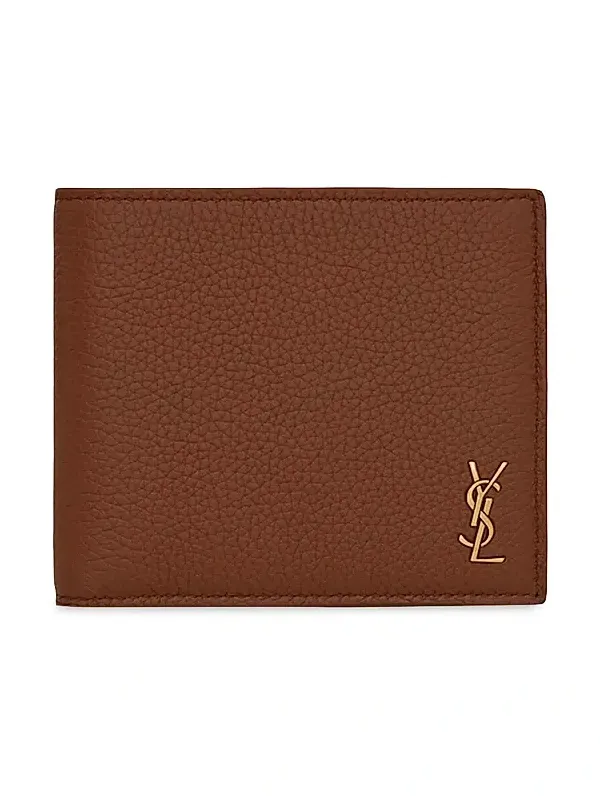 Men's Logo Plaque Bifold Wallet Men's Logo Plaque Bifold Wallet