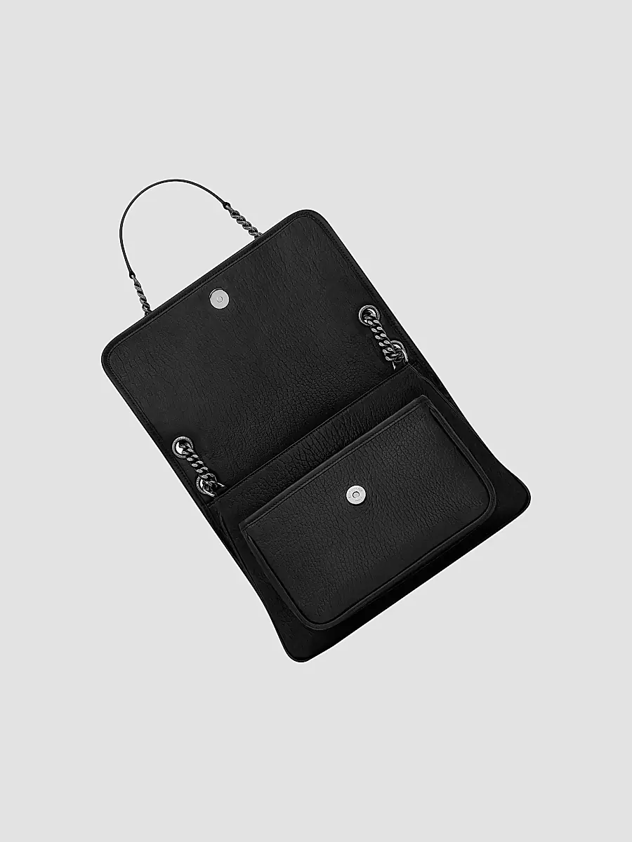 Saint Laurent Women's Niki in Grained Lambskin - Black | Thumbnail 5