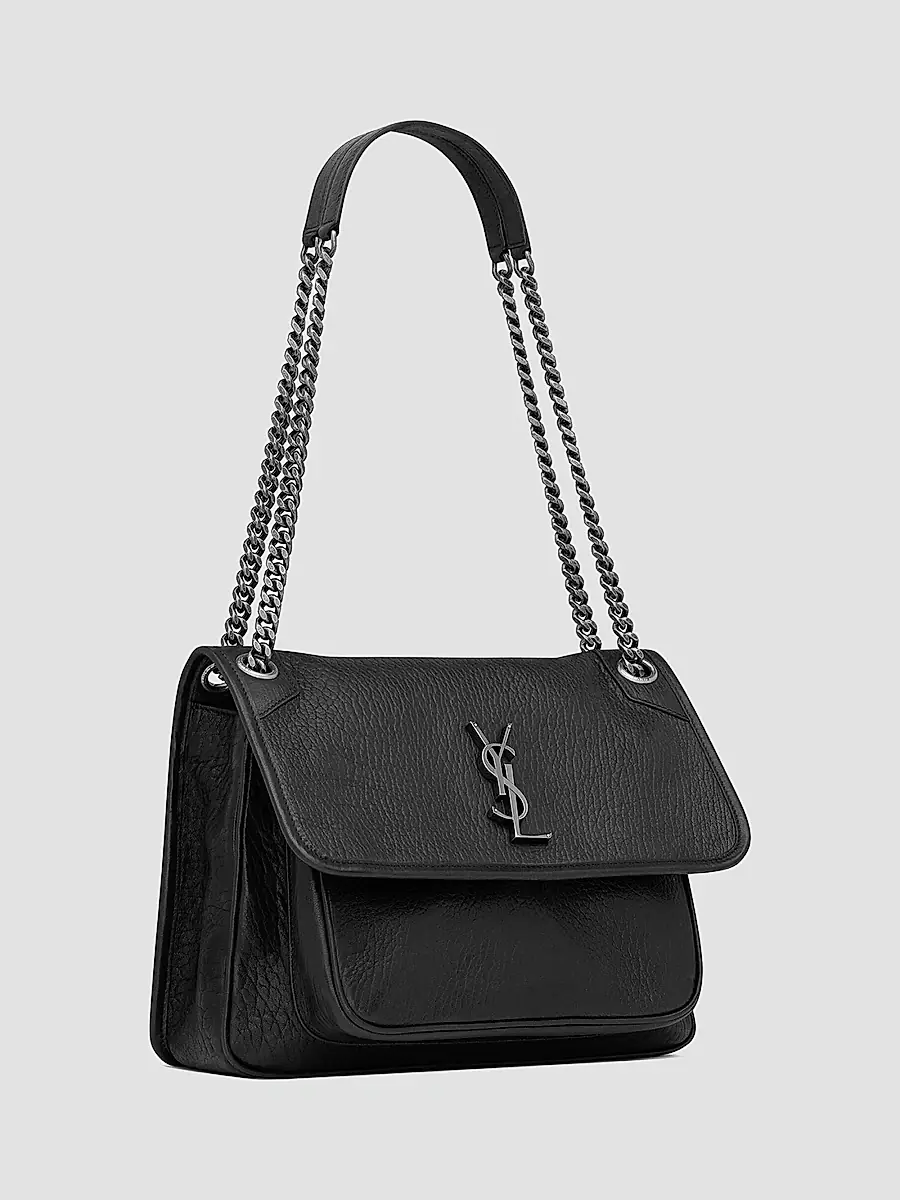 Saint Laurent Women's Niki in Grained Lambskin - Black | Thumbnail 6