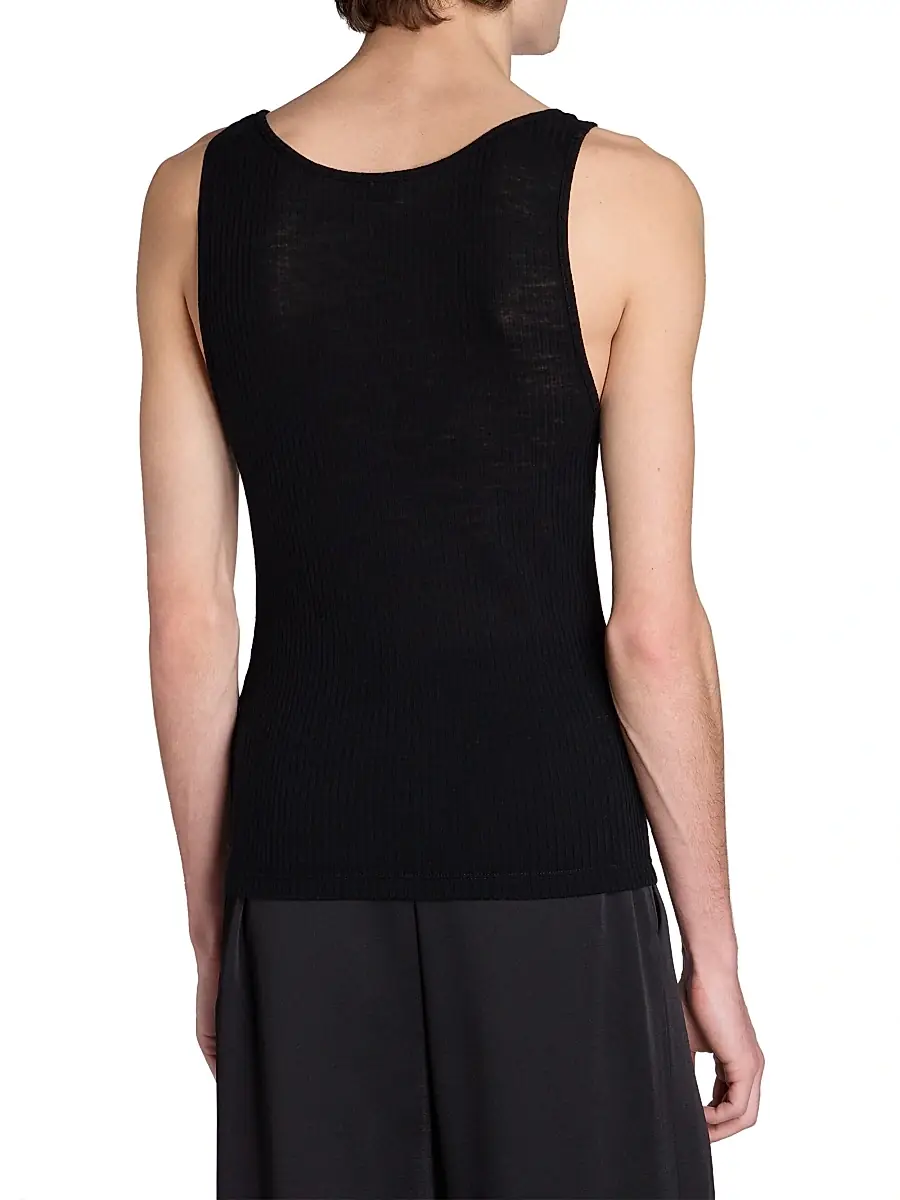 Saint Laurent Men's Cassandre Tank Top | Thumbnail 5