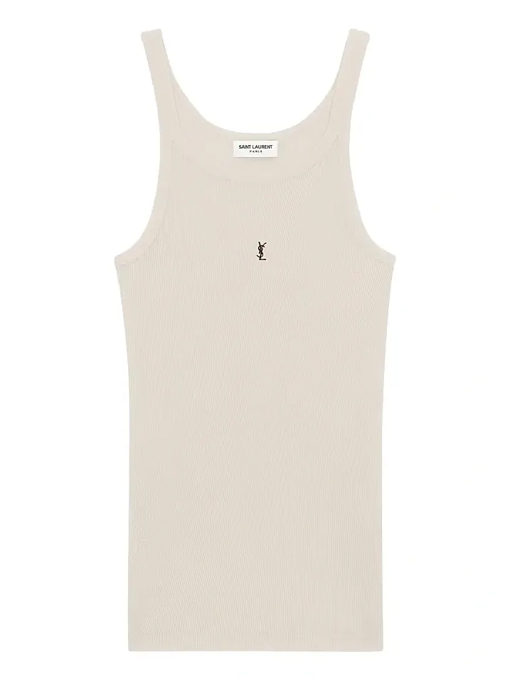 Saint Laurent Men's Cassandre Tank Top